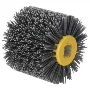 DEDRA DED79334G nailoninis abrazyvinis šepetys satino apdailos staklėms, 120 x 100 mm, grūdėtumas 400