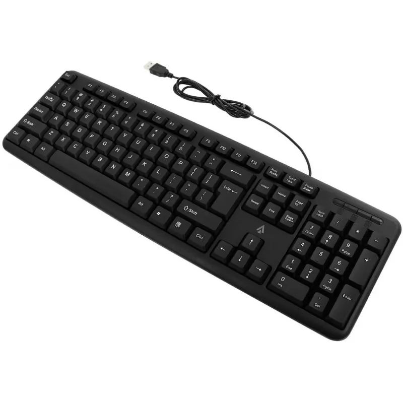 Accura Vista ACC-K1411 laidinis pilno dydžio klaviatūra, USB, QWERTY, juoda