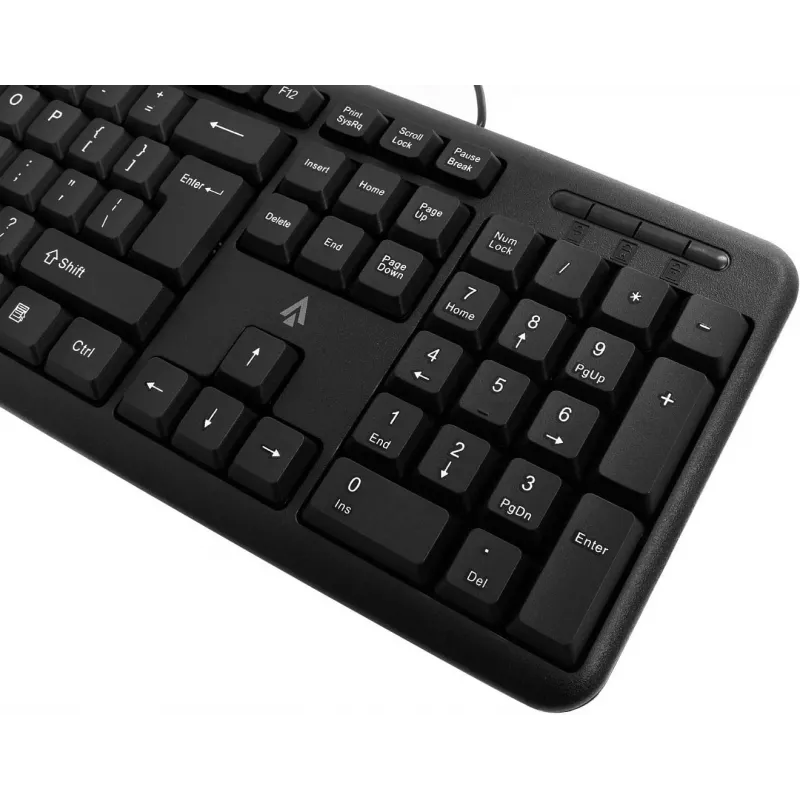 Accura Vista ACC-K1411 laidinis pilno dydžio klaviatūra, USB, QWERTY, juoda