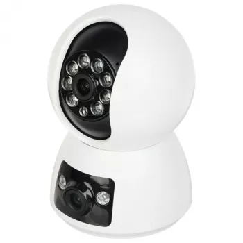 NO NAME Dbl. Vidinė PTZ IP kamera APTI-W21A1-TUYA, dvigubas objektyvas, 6MP, Wi-Fi, automatinis sekimas, dvipusis garsas