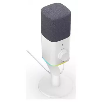 Krux Qube XLR/USB kondensatorinis mikrofonas baltas
