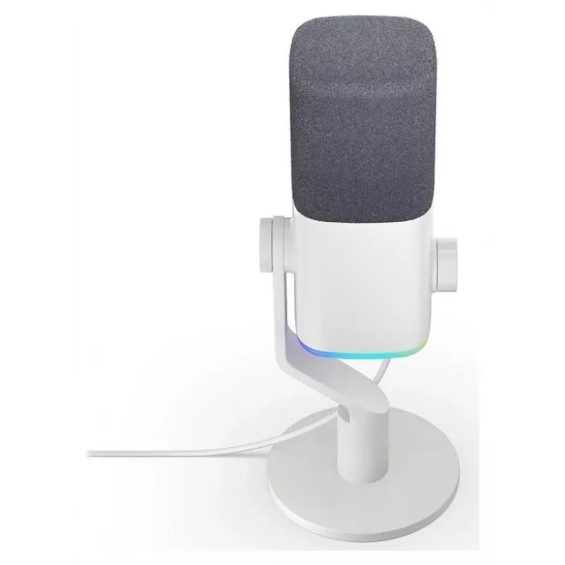 Krux Qube XLR/USB kondensatorinis mikrofonas baltas