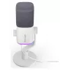 Krux Qube XLR/USB kondensatorinis mikrofonas baltas