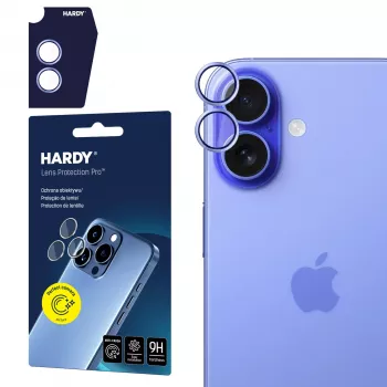 3MK HARDYLens Protection Pro fotoaparato objektyvo apsauga, skirta Apple iPhone 17 – mėlyna