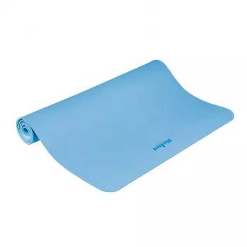 REBEL ACTIVE Blue TPE mankštos kilimėlis 200x115x1 cm – jogai, pilatesui, fitnesui ir gimnastikai