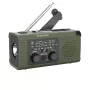 Kruger&Matz KM0836 Solar Emergency Radio avarinė radijo stotelė su SOS, 5000 mAh power bank, žibintuvėliu ir dinamo