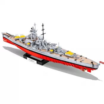 COBI Battleship Gneisenau 1:300 mastelio modelio rinkinys - 295 dalys, Antrojo pasaulinio karo vokiečių karo laivas