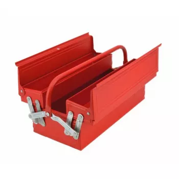 AWTOOLS AW30982 nešiojamas įrankių dėklas su padėklu ir dangčio organizatoriais, juoda/raudona