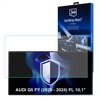 3MK PROTECTION TechWrap matinis ekrano apsauginis stiklas Audi Q5 FY (2020-2024) 10,1 colio centriniam ekranui