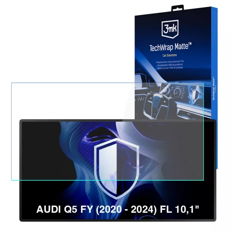 3MK PROTECTION TechWrap matinis ekrano apsauginis stiklas Audi Q5 FY (2020-2024) 10,1 colio centriniam ekranui