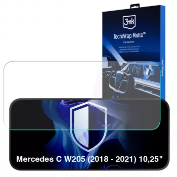 3MK PROTECTION TechWrap matinis ekrano apsauginis stiklas, skirtas Mercedes-Benz C-Class W205 (2018-2021) 10,25 colio centriniam ekranui
