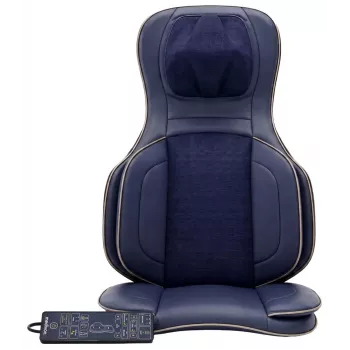 MEDIVON Cosy Air Pro 2 Shiatsu masažinis kilimėlis nugarai ir kaklui, šildymas, oro kompresija, 60 W, tamsiai mėlynos spalvos