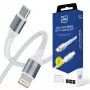 3mk Hyper Cable N-SERIES USB-C į Lightning 1m 9V/2A 20W balta