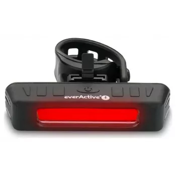 EverActive BL-150R dvispindulio priekinė lempa su judesio davikliu, 150 liumenų, IPX4 atspari purslams, raudonas/baltas LED, 3x AAA