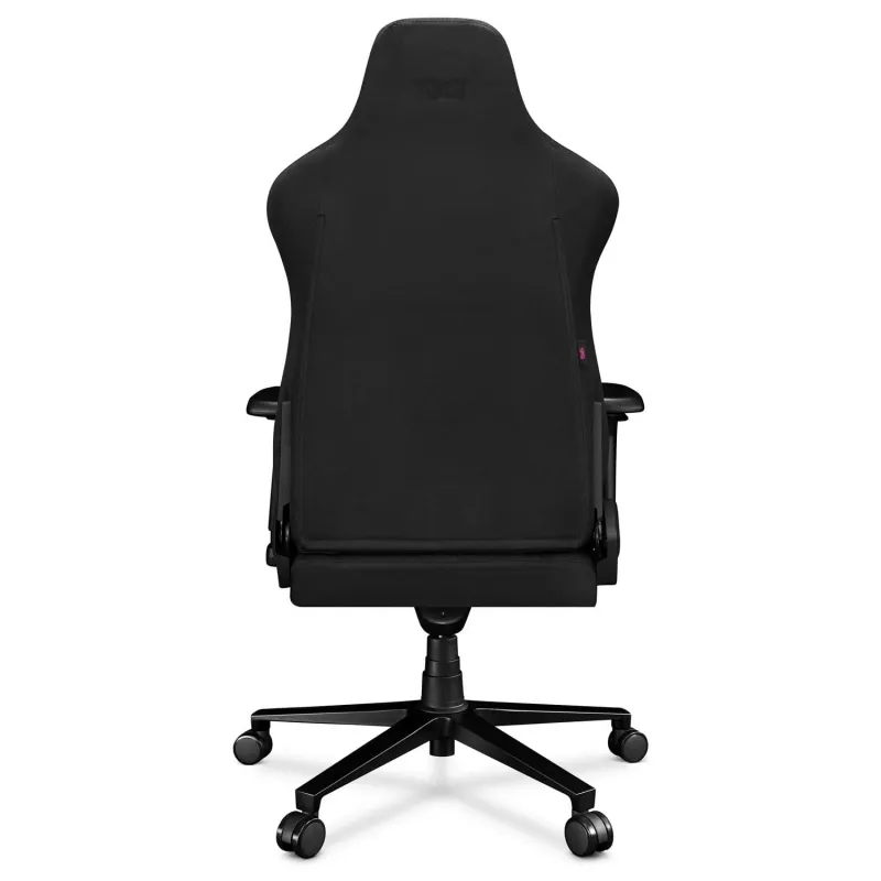 YUMISU 2053 žaidimų kėdė, audinio apmušalas, juodos spalvos (Y-2053-BB-M)