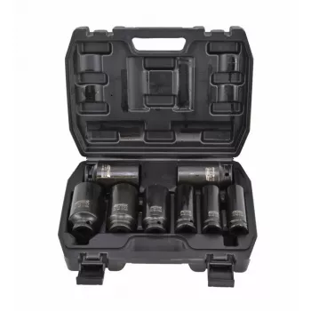 AWTOOLS AW38790BL 90 dalių chromo vanadžio lizdų rinkinys su 1/4 colio, 3/8 colio, 1/2 colio reketais, prailginimais, antgaliais ir dėklu