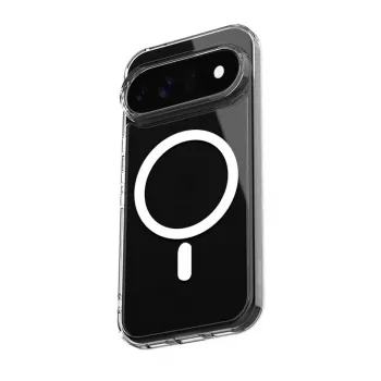 Crong Hybrid Clear Magnetic MagSafe dėklas, skirtas Google Pixel 11 Pro - permatomas
