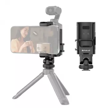 PULUZ išplėtimo rėmas su 1/4 colio sriegiu ir telefono laikikliu, skirtas DJI Osmo Pocket 3 (PU726B)