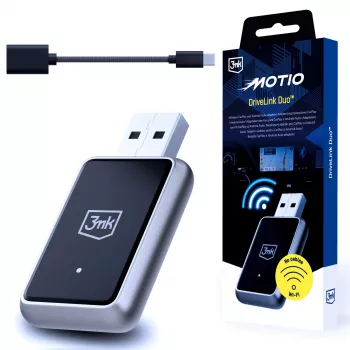 3mk DriveLink Duo magnetinis belaidis automobilio įkroviklis su ventiliacijos ir prietaisų skydelio laikikliu, 15W Qi, MagSafe suderinamas, juodas