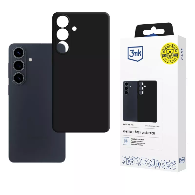 3mk Matt Case Pro Samsung Galaxy S26 FE juodas