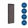 MEDIVON Lumera Max LED šviesos terapijos panelė kūnui, raudona ir infraraudonoji šviesa, 448 LED, 630–1060 nm, juodos spalvos