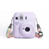 LOVEINSTANT Silikoninis apsauginis dėklas, skirtas Fujifilm Instax Mini 12 – violetinis