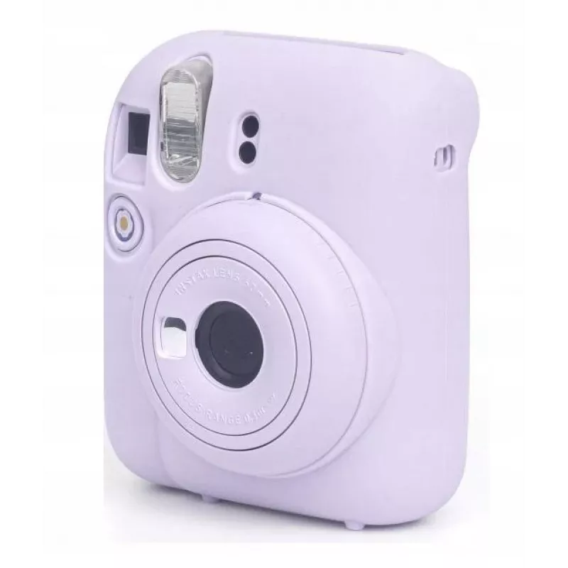 LOVEINSTANT Silikoninis apsauginis dėklas, skirtas Fujifilm Instax Mini 12 – violetinis