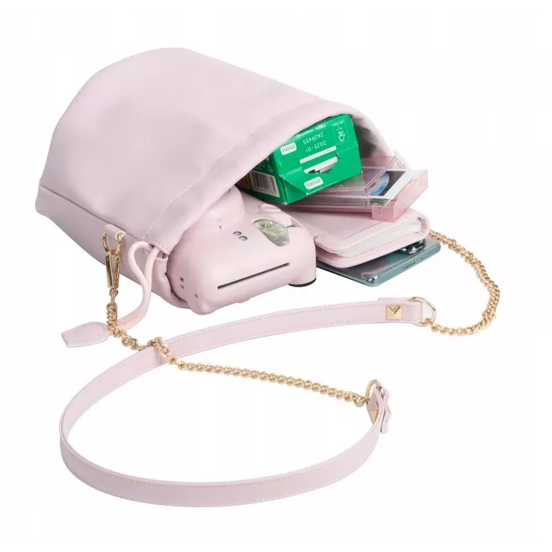 LOVEINSTANT White PU Leather Protective Case Bag for Fujifilm Instax Mini 12, 11, 40, 9, LiPlay, Evo, Link 2se, Square SQ40, SQ6, SQ1, SQ20, SQ10