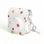 LOVEINSTANT Polka Dot PU odinis dėklas, skirtas Fujifilm Instax Mini 12, su nuimamu dirželiu ir magnetiniu užraktu