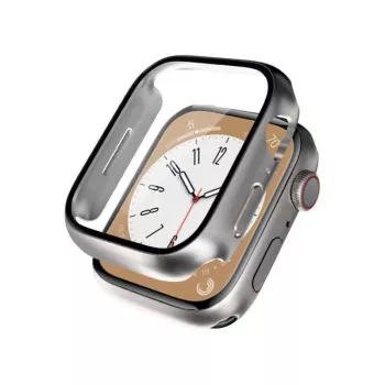 Crong Hybrid Watch Case su grūdintu stiklu, skirtas Apple Watch 40mm - Starlight