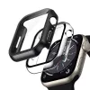 Crong hibridinis laikrodžio dėklas su grūdintu stiklu, skirtas Apple Watch 40mm – skaidrus