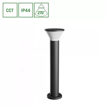 Lauko sieninė lempa 6W GU10 450lm IP44 CCT reguliuojama pilka