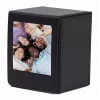 LOVEINSTANT nuotraukų laikymo dėžutė Fujifilm Instax Square – juoda su peržiūros langeliu, talpina 100 nuotraukų