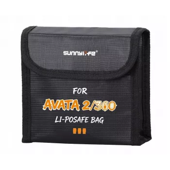 SUNNYLIFE ugniai atsparus laikymo dėklas 3 DJI Avata 2 / Avata baterijoms