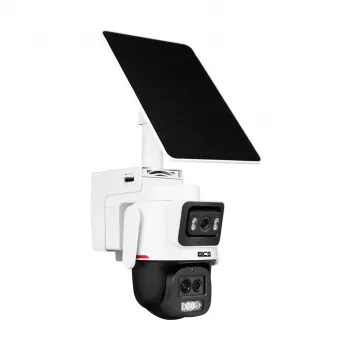 BCS-L-SIP1336FCL5-Ai-4G(SET) 3MP 4G LTE lauko IP vaizdo kamera su AI žmogaus/transporto aptikimu, dvipusiu garsu, 30m IR ir balta šviesa, IP67, MicroSD iki 256GB