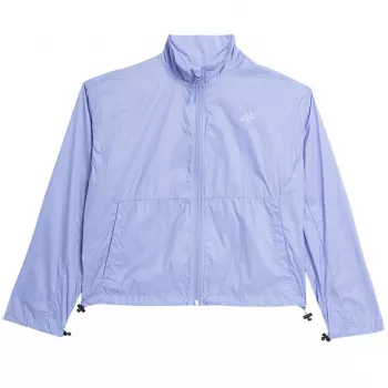4F moteriška šviesiai violetinė lengva striukė F016 SS23
