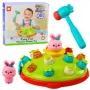 LEAN TOYS arkadinis žaidimas „Mušk morkas su plaktuku – šokinėjantis zuikis“