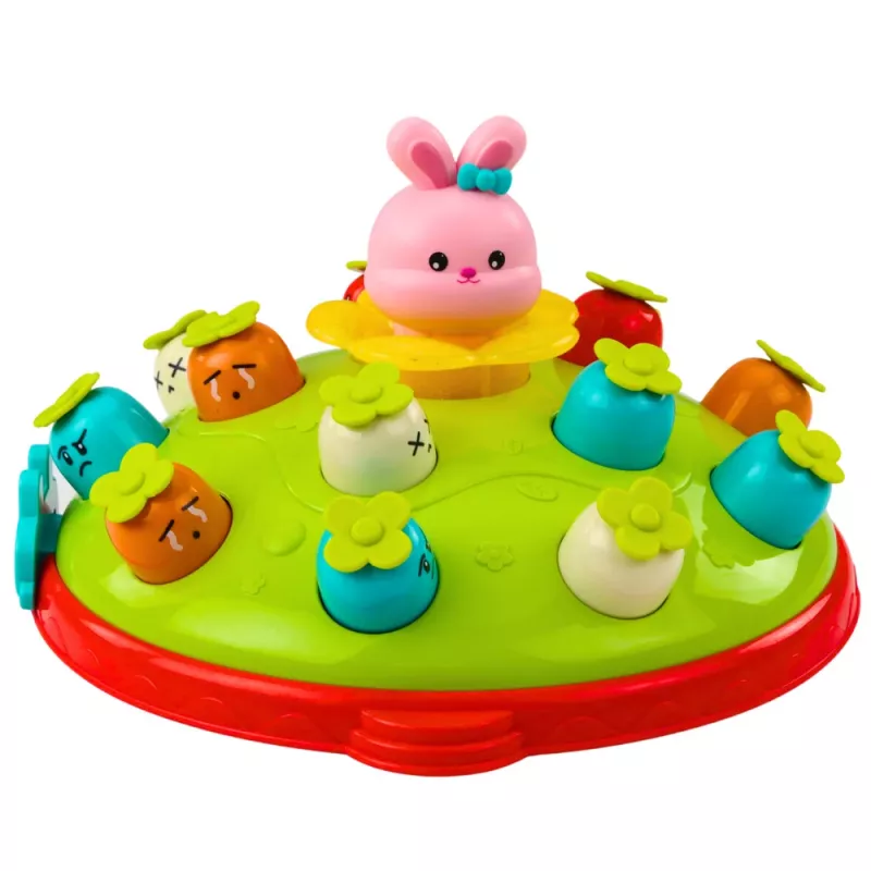 LEAN TOYS arkadinis žaidimas „Mušk morkas su plaktuku – šokinėjantis zuikis“