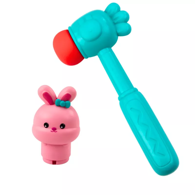 LEAN TOYS arkadinis žaidimas „Mušk morkas su plaktuku – šokinėjantis zuikis“