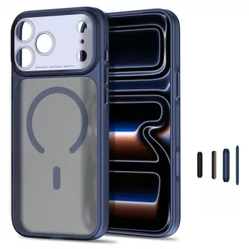 TECH-PROTECT MagPrime MagSafe dėklas, skirtas iPhone 17 Pro Max / 18 Pro Max – matinis tamsiai mėlynas