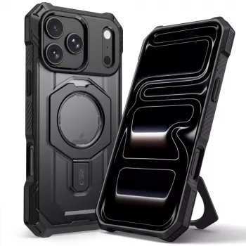 TECH-PROTECT MagForce MagSafe dėklas, skirtas iPhone 17 Pro / 18 Pro, matinė juoda