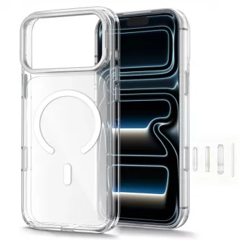 TECH-PROTECT MAGSTAND MagSafe skaidrus dėklas su atrama iPhone 17 Pro Max / 18 Pro Max