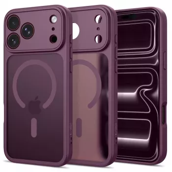 Tech-Protect Basicmag Magsafe iPhone 17 Pro Max / 18 Pro Max matinis tamsiai vyšninis