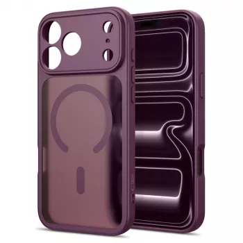 Tech-Protect Basicmag Magsafe iPhone 17 Pro Max / 18 Pro Max matinis tamsiai vyšninis