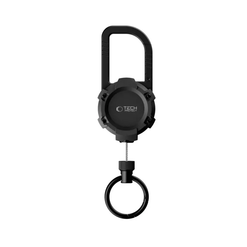 TECH-PROTECT ATH03 Urbanloop apsauginis laikiklis AirTag su užsukamu dangteliu, juodas