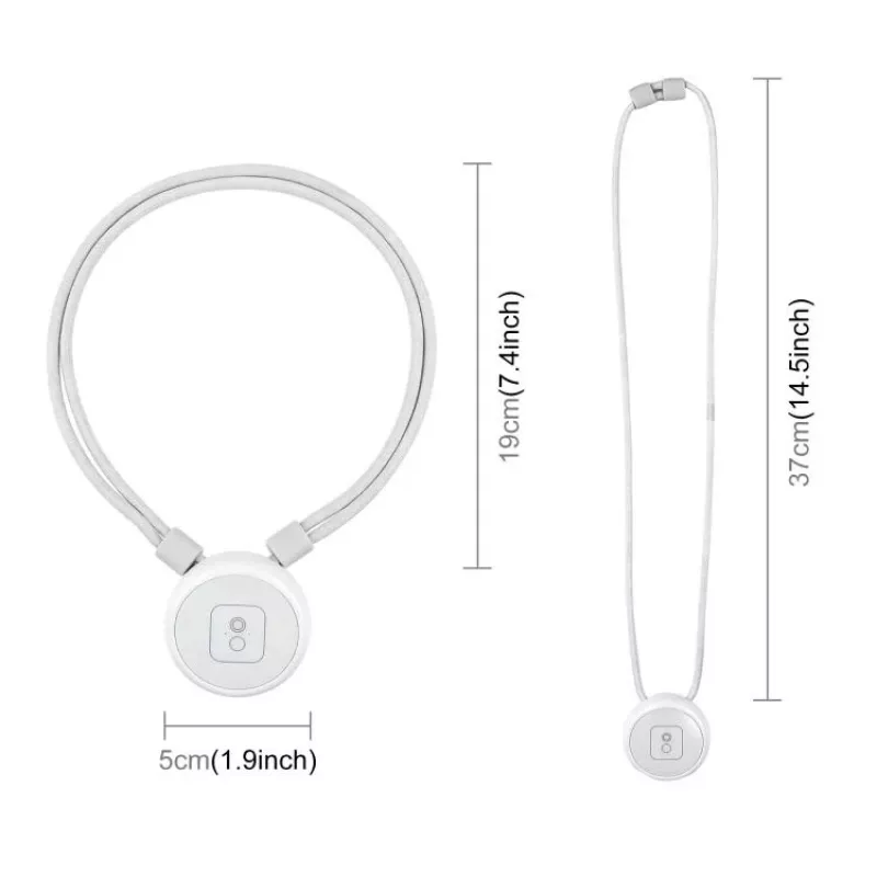 PULUZ PU1205W magnetinis kaklo laikiklis su pakabu Insta360 GO Ultra kamerai, baltas