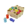 LEAN TOYS medinis žuvų gaudymo žaidimas su 2 meškerėmis, kačiukas