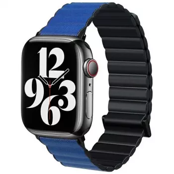 Beline Magnetic Pro Apple Watch dirželis 38/40/41 mm juodas/mėlynas