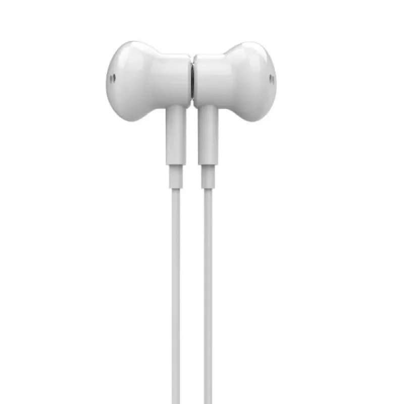 Beline USB-C ausinės su mikrofonu ir nuotolinio valdymo pulteliu, baltos