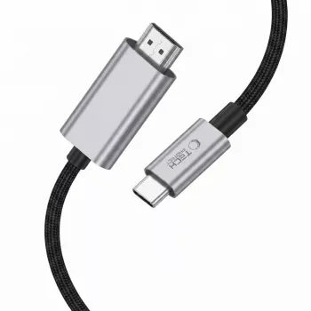 TECH-PROTECT ULTRABOOST USB-C į HDMI 2.1 laidas 8K 60Hz 200cm pilkas